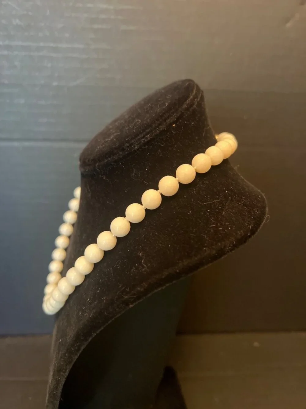 Gump's White Coral and 14K gold necklace 18